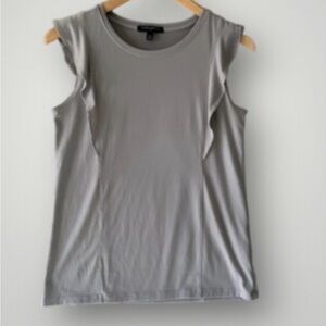 Gray Sleeveless Banana Republic Butterfly Top